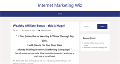 Desktop Screenshot of internetmarketingwiz.com