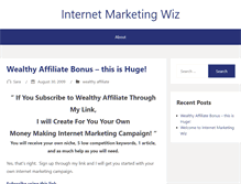 Tablet Screenshot of internetmarketingwiz.com